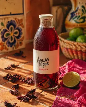 Agua de jamaica recién hecha